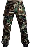 ATAIRSOFT Männer Kampfhose Armee Militärische Taktische Airsoft Paintball Schießen BDU Hose mit Knieschützern WL M