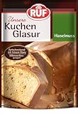 RUF Kuchen-Glasur Haselnuss, 100g im Beutel, mikrowellengeeignet, zum Glasieren von Nuss-Kuchen, Pralinen & Brownies, glutenfrei