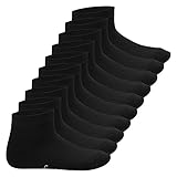 Footstar Kinder Kurzschaft Socken (10 Paar) - Sneak it! - Schwarz 31-34