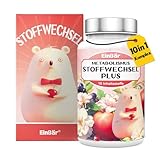 EinBär Stoffwechsel Kur 10 in1 Komplex Hochdosiert mit L-Carnitin Grünem Tee Cholin Chrom Garcinia Cambogia Fett- und Energie stoffwechsel beschleunigen