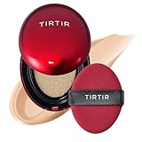 TIRTIR Mask Fit Red Cushion Foundation, Volle Deckkraft, Schwereloses Hautgefühl, Satinierte, Glänzende Oberfläche, Leicht Deckend, Aufbaubar (0,63 Fl Oz), 23N Sand