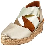 Unisa Women's Cele_22_LMT Espadrille Wedge Sandal, Platino, 38 EU