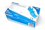 Hygisun Einweghandschuhe Nitrilhandschuhe 100 Stück/Box, puderfrei, Einmalhandschuhe, Untersuchungshandschuhe, Handschuhe blau in Gr. S, M, L, XL (L Size)