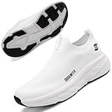 Sosenfer Slip on Herren Schuhe Sportschuhe Laufschuhe Outdoor Freizeitschuhe Mesh Turnschuhe Leichtgewichts Atmungsaktiv rutschfeste Gym Joggingschuhe-BAISE-44
