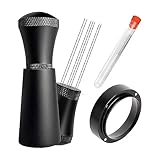 DINESA WDT Tools Espressotrichter 53,5 mm und Rührgerät für Nadeln aus Edelstahl 316, 0,35 mm
