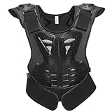 Motorradausrüstung für Kinder von 12 bis 15 Jahren, Anti-Fall-3D-Jugend-Motorradausrüstung, reflektierende Schutzweste, verstellbare Jugend-Motorradjacke zum Radfahren, Skifahren, Skateboarden, L, Jug