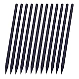 Set mit 12 schwarzen Holzstiften für Schulbedarf, Kinder, Schreibzubehör, Schreibwaren, Zeichenstifte, schwarzer Bleistift