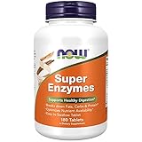 Now Foods, Super Enzymes (Verdauungsenzyme), 180 Tabletten, Laborgeprüft, Sojafrei, Glutenfrei, ohne Gentechnik