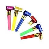 Csafyrt Plastik -Trompete 20pcs Noisemakers Blowouts Party Horns Bulk Spielzeug Geburtstagsfeier bevorzugt Jahre Party (zufällige Farbe)