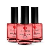 3 x Nagelhautöl, Kirsche, 15 ml, ideal für Nägel/französische Maniküre/Nagelöl.