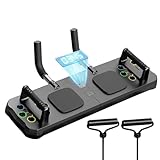 Pushs Up Board – Heimtrainingsbrett | Multifunktionales Liegestützbrett mit Timer-Funktion, Liegestützbrett mit rutschfestem Griff, tragbares Liegestützbrett für Fitnessstudio