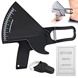 NCTNCX Caliper Körperfettzange, Körperfettmessgerät und Körpermaßband, Körperfett Messen, Fettmesszange zur Messung des Körperfettanteils