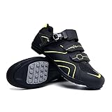 Hixingo Fahrradschuhe Herren Damen, Rennrad Und Mountainbike Schuhe Mit Gummisohle, Atmungsaktive Sneaker rutschfeste No-Lock Fahrradschuhe MTB Schuhe