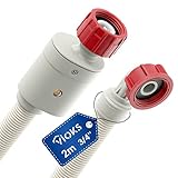 VIOKS Waschmaschine Schlauch Aquastop 2M Wasserstop 3/4 Zoll für Siemens Waschmaschine Miele & Beko Geschirrspüler Tischgeschirrspüler Bauknecht Spülmaschine/Privileg/Haier/Bosch/usw