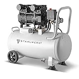 STAHLWERK Kompressor ST-310 Pro mit 10 bar | 2,1 PS | 1,6 kW | 210 l/min | 30 l Tank ölfreier Druckluft-Kompressor | Kolben-Kompressor | Silent-Kompressor | Flüster-Kompressor mit Brushless-Motoren