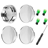 4 Stück Nabendeckel Radkappen für 75mm Radnabenkappen Felgenkappen Radnabenabdeckung ABS Nabenkappen Felgendeckel Radnabendeckel Rad Center Cap Ersatzteile Auto Autoreifen Mitte (Sliver)