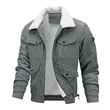 Generisch Herren Steppjacke Winterjacke mit Kapuze – Gefütterter Warmer Outdoor SKI Snowboard Kapuzenjacke für den Winter/Herbst Segeljacke Herren Wasserdicht Atmungsaktiv Leichte Winterjacke Herren