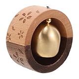 Saugtür Windspiel Typdekoration Einzugsgeschenk zarte Windglocke Glocken für die Tür dekorative Kaufmannsglocke Büroschmuck Hauswindglocke Tür hängende Dekoration Holz Light Brown GREENADSCAPE