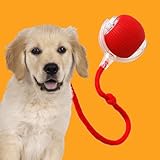 Donubiiu Pfotenstern Magic Ball, Interaktiver Spielball Pfotenstern, Pfotenstern Kauzauber Ball für Hunde, Elektrisch Interaktiver Hundespielzeug Kauzauberball mit Schwanz (1 Stück)