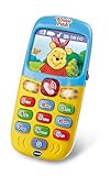 VTech Winnie Puuh Lernhandy – Mit den Originalstimmen von Winnie Puuh und seinen Freunden sowie spannenden Lernspielen – Für Kinder von 9-36 Monaten