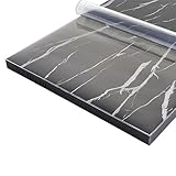 Transparente wasserdichte Tischdecke, Wachstuch, Meterware, für Zuhause, Küche, Party, Picknick, langlebig und geruchsfrei, 1,5 mm dick, anpassbare Länge, leicht zu reinigen und zu pflegen, 120 x 600