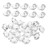 ULDIGI Facettierte Kristallperlen Farblose Acryl edelstein perlen für DIY Schmuck Kronleuchter ersatzteile Sonnenfänger und Bastelanhänger Langlebig Wasserfest Vielseitig Einsetzbar