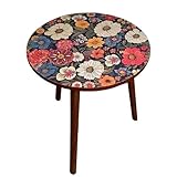 Runder Beistelltisch - Runder Couchtisch aus Holz - runder Beistelltisch für kleine Räume, Getränke und Tassenform Stabilitätsdesign Macht es einfach, Gegenstände zu stützen und