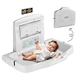 Baby-Wickelstation, Wandhalterung, kommerzielle Wickelkommode, Kinderzimmer, Wickeltisch, horizontale Wickelstation mit Sicherheitsgurt, Wand, Restaurant, Kindertagesstätte, Badezimmer