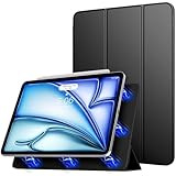 TiMOVO Hülle für iPad Air 11 Zoll (M2) Hülle 2024, iPad Air 6./5./4. Generation Hülle (2024/2022/2020), Stark Magnetisch Trifold Ständer Hülle, Unterstützt Apple Pencil Pro/2nd/USB-C- Schwarz