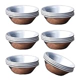 24 Stück antihaftbeschichtete Eier, Tarte-Formen, Aluminium, kleine Kuchenformen, Kuchen, Brot- und Kuchenformen, Backförmchen, langlebig, Aluminium, kleine Tarte-Pfannen