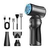 Elektrische Staubgebläse, 150000 U/min Super Power Air Duster, 3 Gang Mini-Gebläse mit 6000 mAh Akku, Dust Blower Set für PC/Auto Reinigung