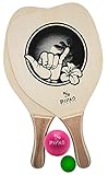 PiNAO Sports - Beachball-Set (32003) [Beachball Set, Beachball, Holz, Strandtennis]