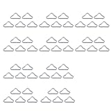 Pocoiau 50 Stück Hochfeste V Ringe Schnallen Trampolin Dreiecksringe Schnallenverbinder Ersatz Drahtschnallen Dauerhaftes Trampolin Ersatz Reparaturzubehör