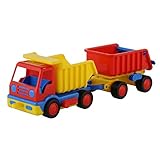 Wader Basics Muldenkipper Kipper Lastwagen LKW mit Kippanhänger