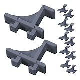 jojofuny 24 Stück Teiliges Kunststoff Regalclips für Gefrierschrank und Kühlschrank Stabile Halterungen für Kühlregale Installieren Vielseitig Einsetzbar für Lebensmittelaufbewahrung und