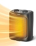 PELONIS Mini Heizlüfter 2000W mit zwei Heizstufen keramik heizlüfter für Badezimmer Temperaturregelung elektrische Heizung - Heater