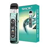 SMOK Novo 6 Pod System E Zigarette 1700mAh Akku 5–40W 3 ml Top Füllung 0.96 Zoll Display Typ C Schnellladen Kompatibel mit Novo 5 Pods Press Fill Federport Ohne Nikotin (Mineralgrün)
