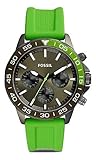 Fossil Bannon Multifunktions-Armbanduhr, Silikon, Grün BQ2501