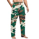 Cargohose Herren Camouflage Baggy Arbeitshosen Jogginghose Lang Jogging Arbeitshose Trainingshose Cargo Camo Freizeithose Tarnhose Männer Loose Fit Sporthose Ohne Bündchen Relaxhose Mit Kordelzug