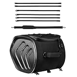 Zunetsutck Motorrad-Hecktasche, wasserdicht, 20 l, Gepäcktasche für Straßenbahn-Reisender, reflektierend, Zubehör für Gepäck, Radbasis, Capac