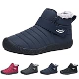 Generisch Schneestiefel Damen Warme - Herren Winterschuhe GefüTterte Winterstiefel Winter Thermo Stiefeletten Bequeme KnöChel Boots Rutschfeste Wanderstiefel Thermostiefel Outdoorschuhe
