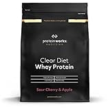 Clear Diet Whey | Sauerkirsche & Apfel | Aromatisierter Proteinshake mit zusätzlichem Süßstoff | Protein Works | 500g