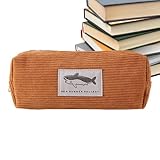 Niedliche Federmäppchen, Federmäppchen für Tiere - Vistaprint Große Kapazität Shark D Federmäppchen - Mehrzwecktasche - Niedliche Federmäppchen, G-Marker, Bleistift, Hellbraun, Consulte la descripción