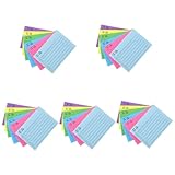 Lurrose 5 Stück 6 Notizblöcke Für Büro Studium Nachricht Memo Bunte Notizblöcke Für Die Schule Haftnotizblöcke Notizblöcke Für Die Tasche Notizen Liniert Löschbar Stifte