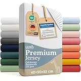 Laleni Premium Spannbettlaken 40x90 cm Babybett 2er Set | Oeko-TEX zertifiziertes Kinderwagen Spannbettlaken | Stubenwagen Bezug 100% Baumwolle | Spannbettlaken Kinderwagen | Baby Bettwäsche in Weiß