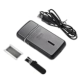 Tragbarer elektrischer Herrenrasierer für Folienrasierer USB wiederaufladbar Reisehaus