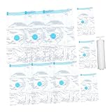 Amosfun 1 Set Kompressionsbeutel Set Paketbeutel Vakuumbeutel Für Kleidung Verpackungsbeutel Transparente Aufbewahrungstasche Mit Reißverschluss Kofferverpackung Reisen