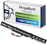 NinjaBatt A41-X550E Akku für Asus X450 X450E X450FJ A450J A450E X550E X550D X550V X550Z X550DP X550ZA X751L X751M F450 F751MA X750JA X750JB X750JN X750LN R751 - Hohe Leistung [4 Zellens/32wh]