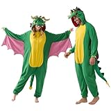 Spooktacular Creations Unisex Drache Erwachsene Drache Kostüm Dinosaurier Kostüm Tier Kostüm für Halloween Karneval Cosplay Pretend Play XL