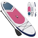 Aufblasbares Paddelboard für Erwachsene, 3,2 m x 81,3 cm / 3,4 m x 86,4 cm, extra breit, aufblasbares Stand-Up-Paddle-Board mit Premium-Zubehör, geeignet für Meer und Seen